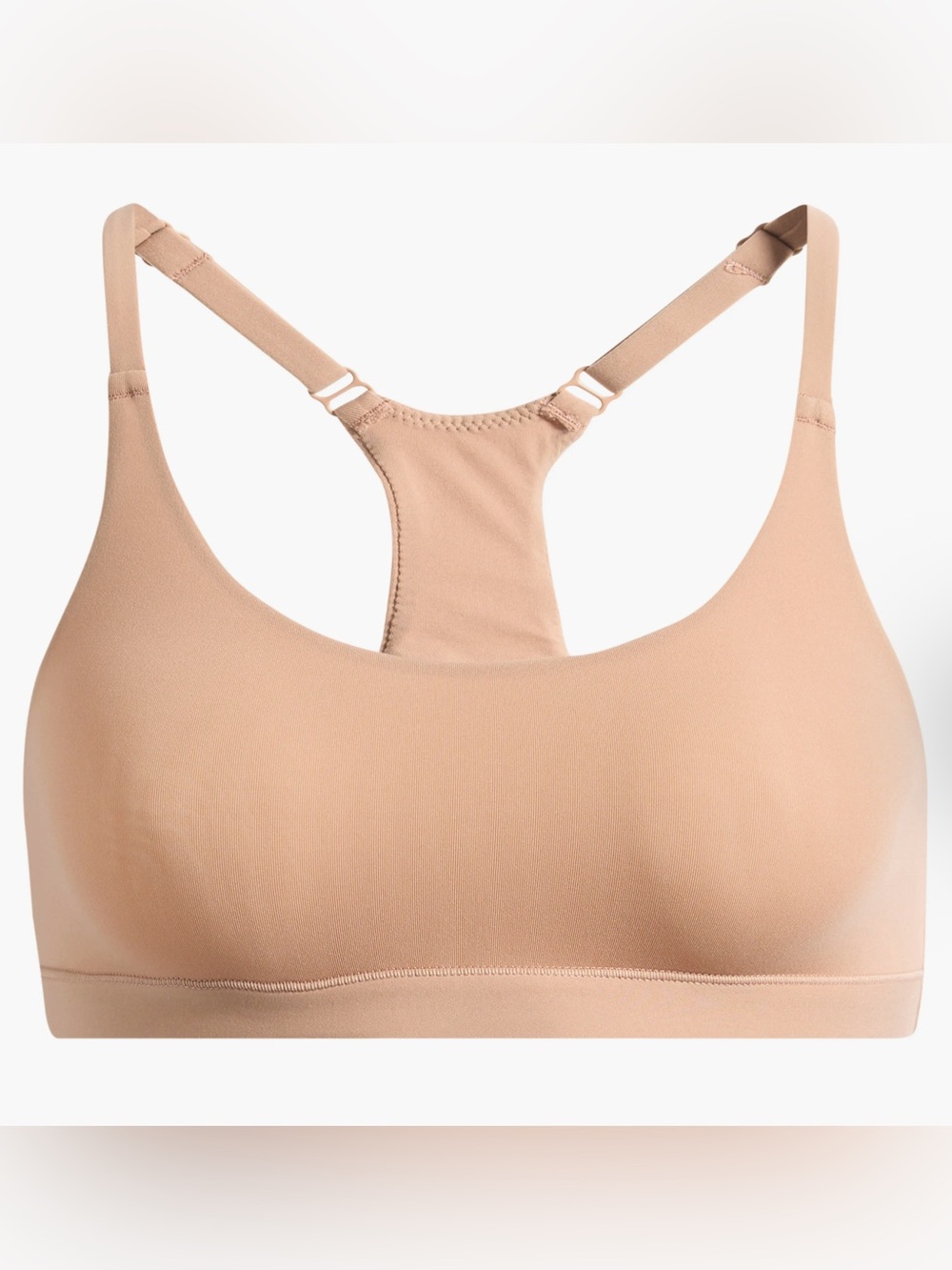 Skims Fits Everybody Racerback Bralettes Color Black & Clay XS(2pack)